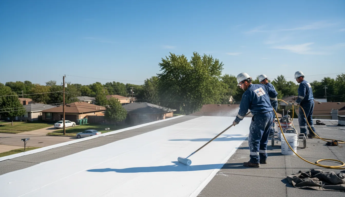 Commercial roof coating in Parkers Prairie, MN near me